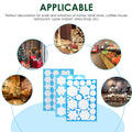 318 Pcs Snowflakes Clings Decoration White Christmas Window Stickers 10 Sheets