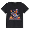HELLO MEOW Halloween Boys Dinosaur T Shirt Black Cotton Size 3-4T