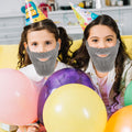 Lusofie Grey Fake Beard Elastic Realistic Costume Facial Hair for Role Play