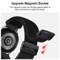 MVSSAT Braided Magnetic Buckle Watch Band 22mm Rainbow