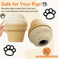 hwnguJ Durable Freezable Ice Cream Dog Toy for Aggressive Chewers