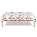 PHOGARY 3 PCS Strawberry Tablecloth Plastic Party Decor Pink 108x54in