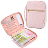 VICUTU Bible Cover Case for Women with Handle Pink Soft Quilted Carrying Bag
