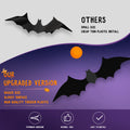 PFAMKEER Halloween Bat Stickers 120pcs 3D Black PVC Various Sizes