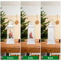 Little Glee Christmas Lantern LED Music Holiday Decoration Angel Tree Resin