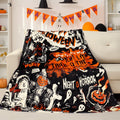 Tupmnbry Halloween Pumpkin Ghost Cat Throw Blanket Flannel 50x60