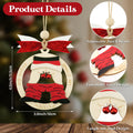 Shzbtdo Naughty Wooden Christmas Tree Ornament 2025 Multi Color Standard Size