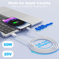 Eettvekd Carplay USB A Cable Compatible iPhone 14 13 12 3FT