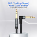 TRS Stereo Cable 2 Pack 10FT — Balanced Noise-Free Audio Cable for Guitar, Mixer