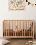 Blissful Diary Muslin Crib Sheets Boho Neutral Soft Cotton Baby  52''x28'' 2Pack