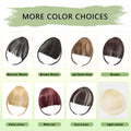 Maforsoon Clip in Bangs Fake Bangs for Women Medium Yellow Straight Hair