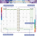 Makapoo 2025 Planner Weekly & Monthly 6.3x8.4 Green Ink Sturdy Cover