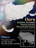 Halloween LED Angel Wings and Halo, Light Up Angel Halo White Fairy Cupid Wings