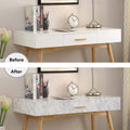 Boeoanay Marble Vinyl Wallpaper Grey White 15.8x118in Self Adhesive PVC