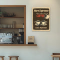 HTTART Vintage Coffee Canvas Wall Art 12x16 Set of 2 Retro Brown