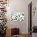 Prime Leader Vintage Framed Canvas Art White Magnolia Flower 12x18