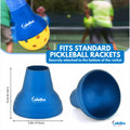 aletka 2-Pack Pickleball Ball Retriever Paddle Suction Cup Blue Pink