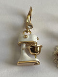 Betsey Johnson Gold Tone Stand Mixer and Cherry Pie Slice Baby Cakes Drop Earrin