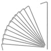 Oligei 17 Pack Heavy Duty Metal Tent Stakes Silver 18in Outdoor Use