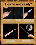 BVCNIG 20-Pack Halloween Floating Candles with Magic Wand Remote 6in Warm White