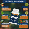 Advanced Men's Prostate Support Natural Supplement with Saw Palmetto, Vitamin D, and Zinc to Ease Urinary Frequency & Urgency (60 Count)