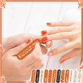 Lasnten 204 Pcs Orange Ribbon Nail Files Bulk Emery Boards Leukemia Awareness