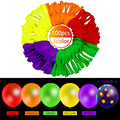 Sumind Halloween Neon Balloon Arch Kit 100 Pcs 53ft Glow Black Light Polka Dot