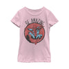 Marvel Girls Classic Be Amazing Short Sleeve Tee Light Pink Size XS