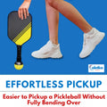aletka 2-Pack Pickleball Ball Retriever Paddle Suction Cup Blue Pink