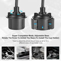 Adjustable Car Cup Holder Phone Mount with Flexible Gooseneck – Universal Smartp