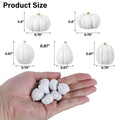 winemana Mini Pumpkins Fall Decorations 80 Pack White Resin Small