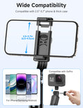 4-in-1 Portable Selfie Stick Tripod with Remote, 360° Rotating Phone Holder for iPhone & Android