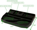 Mind Reader Under Desk Sliding Compartment Organizer, Black