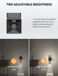 Night Light Plug in, 5000K Daylight, Dimmable (30/60lm), Vintage Black 6 Pack
