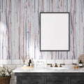 FANCYEASY Grey Grasscloth Peel & Stick Wallpaper 15.7x118in Rustic Vinyl