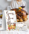 Pazag How Many Candy Guessing Game Thanksgiving Party 1 Sign 50 Cards Orange