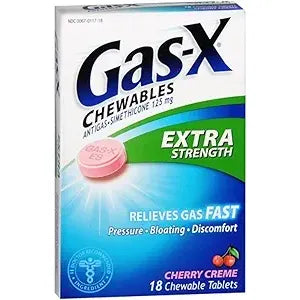 Gas-X Antigas Chewable Tablets Extra Strength Cherry 18 tabs