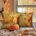 Benjia 20x20 Throw Pillow Covers Set of 4 Watercolor Forest Pumpkin Autumn