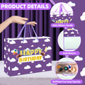 Purple Cloud Birthday Gift Bag with Card & Tissue Party Baby Shower Decorations