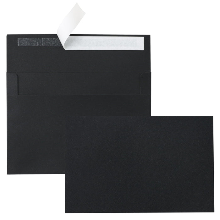 Silunkia Black Blank Greeting Cards 4x6 Heavyweight Flat Cardstock 20 Pack