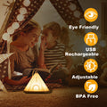 NPJGKY Portable Hanging Tent Night Light Desk Lamp Touch Dimmable Timer White