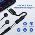 to 3.5mm Headphone Adapter 3 Pack — DAC Audio Dongle for iPhone 16/15, Samsung G
