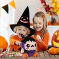 CAIYUEGG Halloween Monster Plush Purple Demon Witch Pumpkin 10 inch