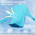 SG Edge Men's Rash Guard UPF 50+ Moisture Wicking Long Sleeve Sea Blue Size S