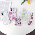 iPhone 16 Case [Compatible with Magsafe], Cute Flower Girls Women Clear Case