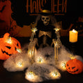 Joygoods Halloween Spider String Lights 7ft 20 LED Warm White Battery 2 Pack