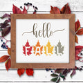 Vloso 16 Pcs Fall Stencils 5x5 Inch Reusable Thanksgiving DIY Crafts