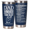 Carselage Stainless Steel Tumbler 20Oz Navy Blue Fathers Day Gift Dad