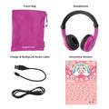 Volume Limiting Bluetooth BuddyPhones, PlayTime - Pink Ages 3-7