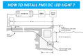 HQUA PN01DC 120V AC LED RGBW Color Change Inground Pool Light, 10" 35W 3000lm